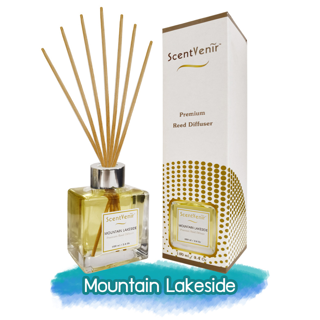 ScentVenir ก้านไม้หอม กระจายกลิ่น กลิ่นเม้าท์เท่น เลคไซด์ MOUNTAIN LAKESIDE Reed Diffuser 100ml