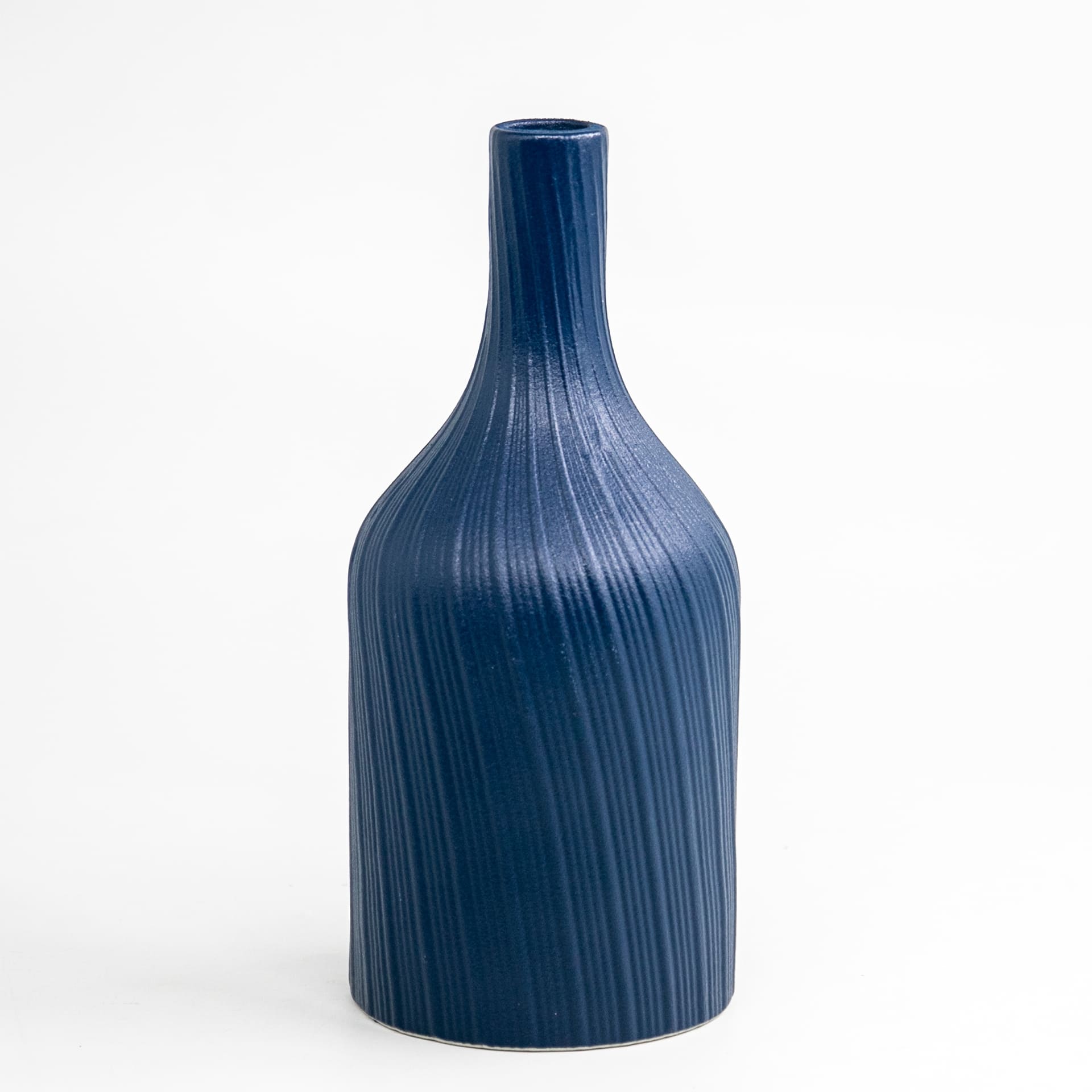 Storehaus Vase#VA0108/Navy/9.6x9.6x22ซม.-1
