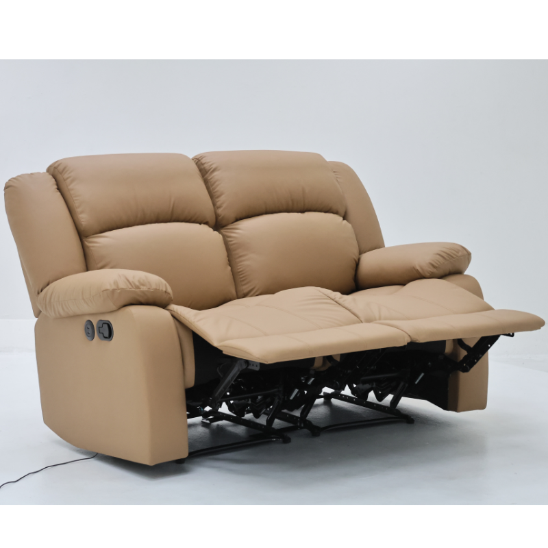 ดีจัง เก้าอี้พักผ่อน 2 ที่นั่ง รุ่น R-LOUNGE หนัง PVC เกรดพรีเมี่ยม สีน้ำตาลคาราเมล 05