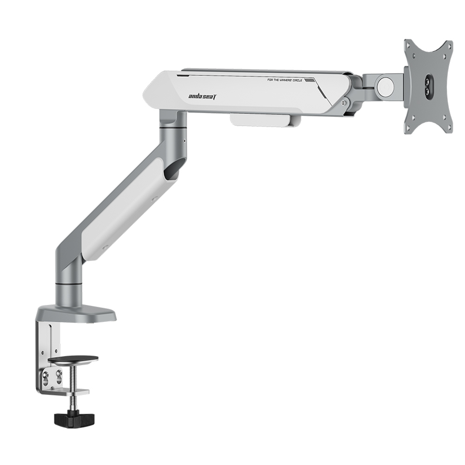 Anda Seat Stealth Pro II A9-1S Ergonomic Single Monitor Arm SIlver 02