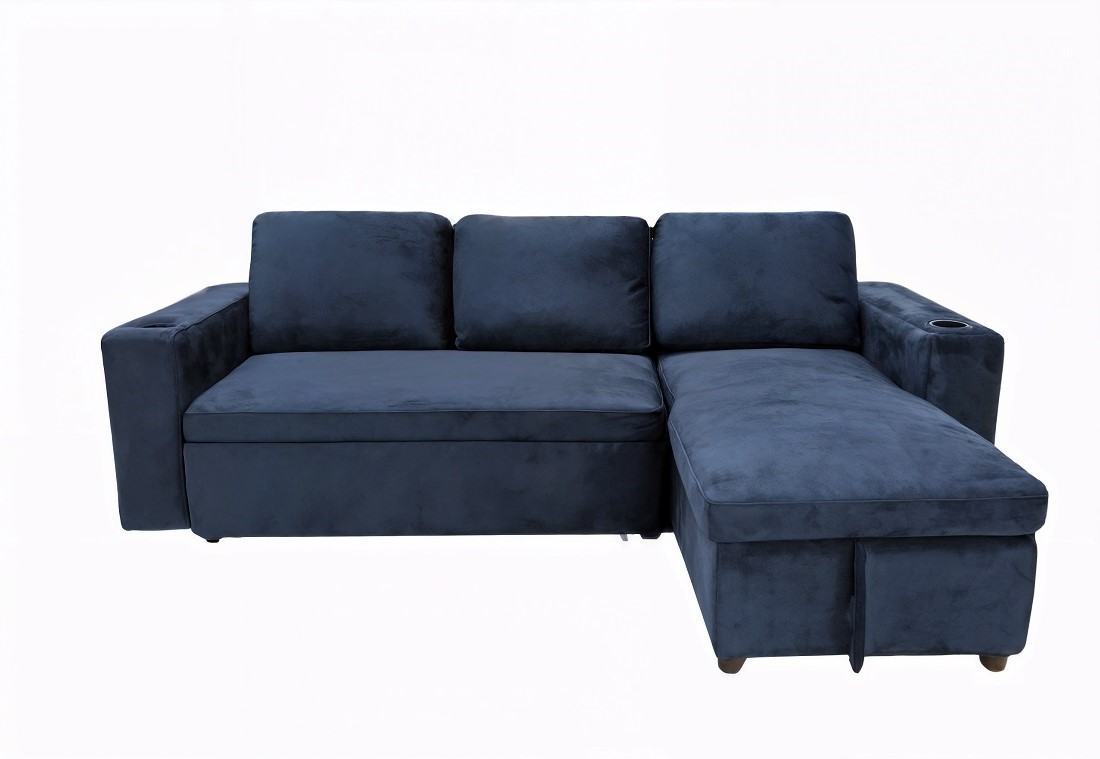 LET S PAWS โซฟาเข้ามุม 2 ที่นั่ง รุ่น HIDEYOSI 2S/DEEP BLUE มุมขวา-5