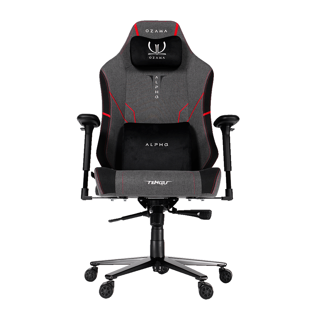 เก้าอี้เกมมิ่ง ALPHA TITAN FABRIC RED-1
