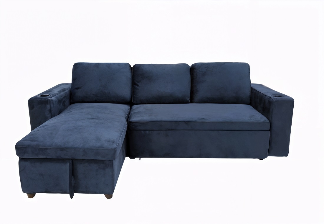 LET S PAWS โซฟาเข้ามุม 2 ที่นั่ง รุ่น HIDEYOSI 2S/DEEP BLUE 05