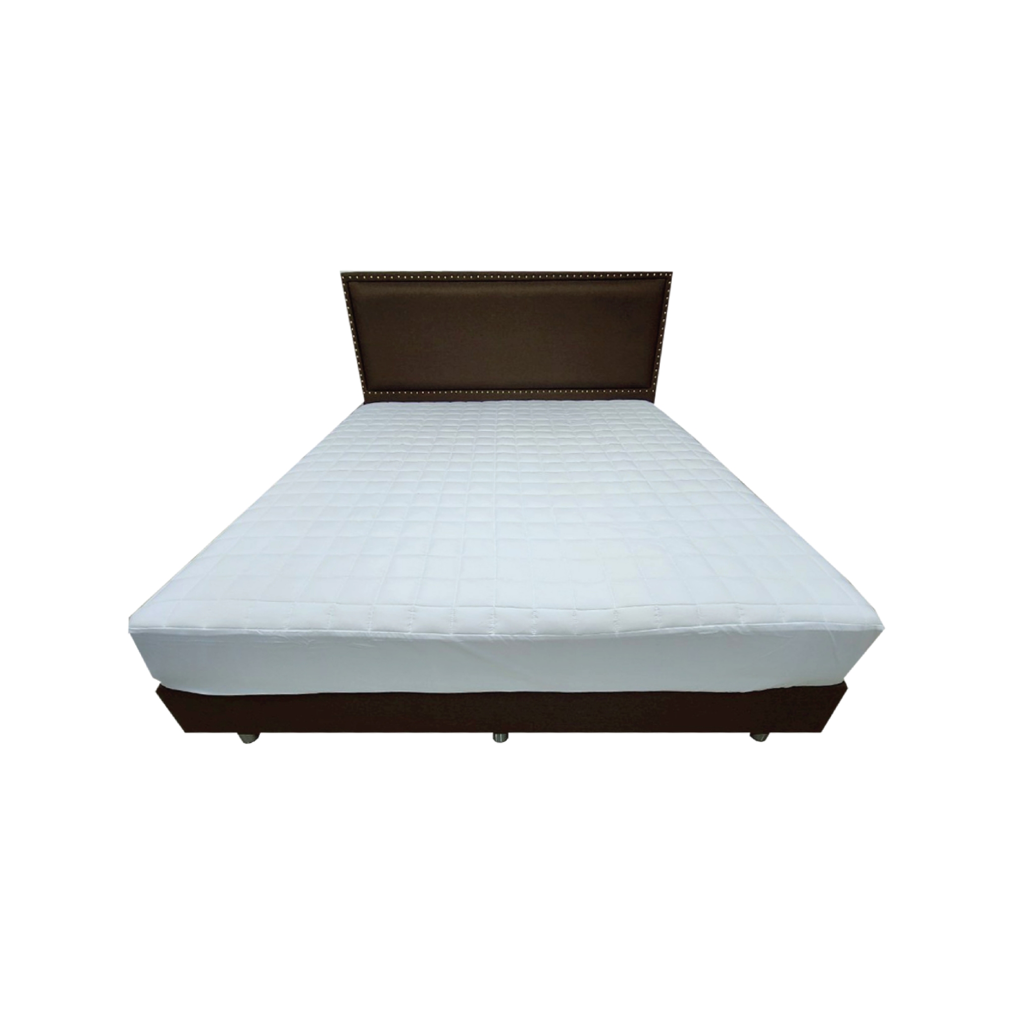 SANTA BEDDING ผ้ารองกันเปื้อน แบบยางรัดมุม สีขาว 6 ฟุต02-1