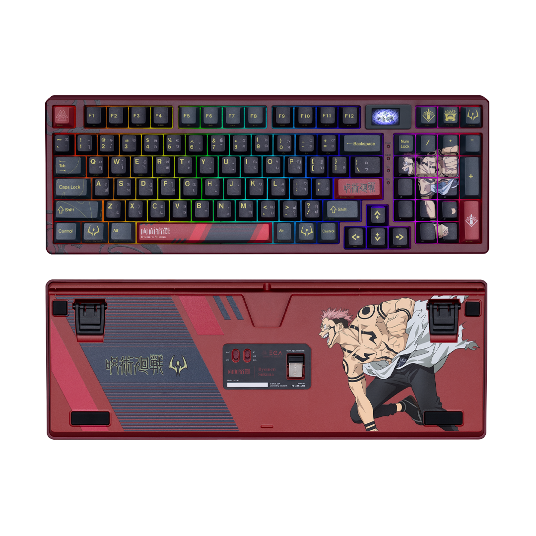 EGA คีย์บอร์ด JUJUTSU KAISEN COLLECTION KEYBOARD รุ่น SKN-K1 SUKUNA (Tactile SW)