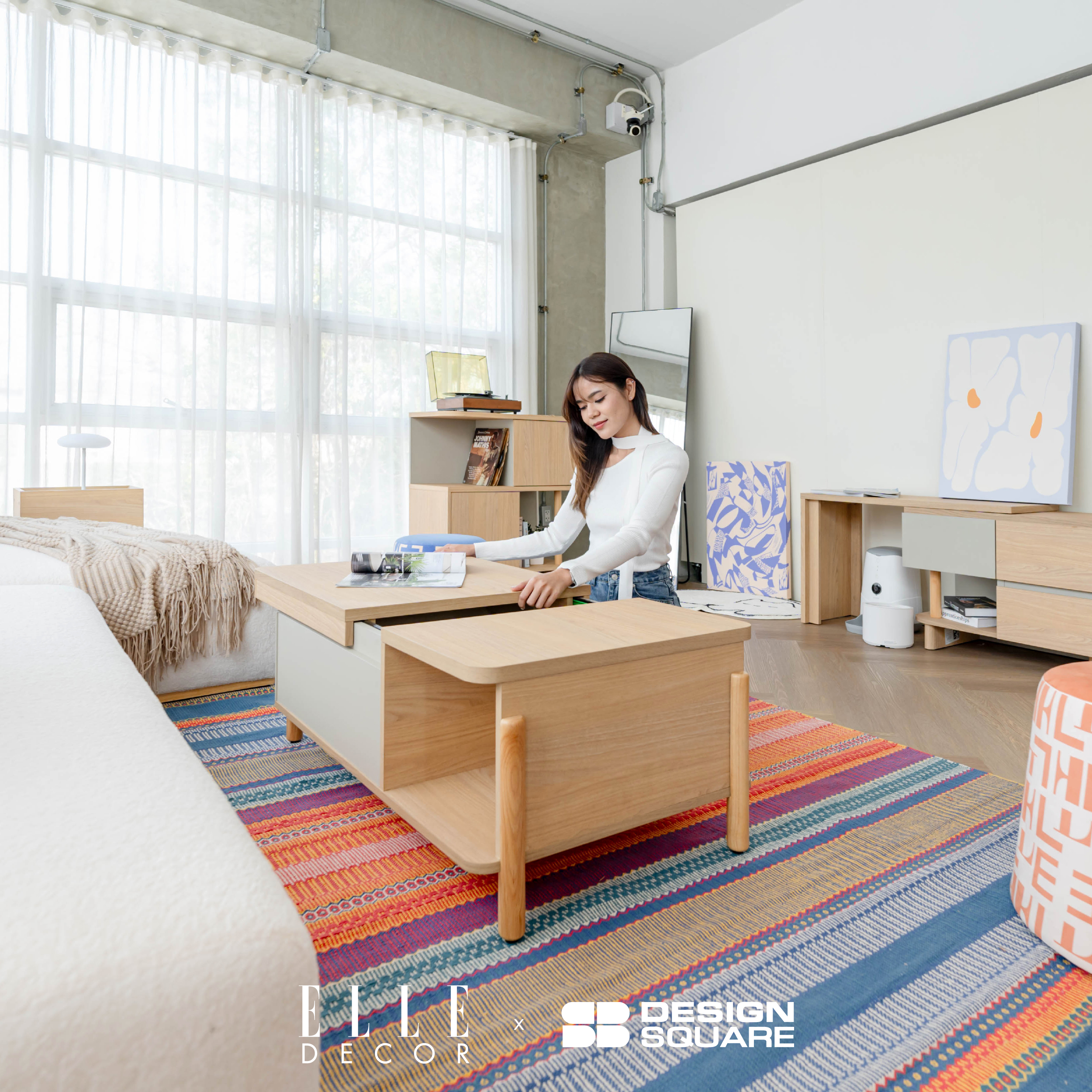 ELLE DÉCOR - โต๊ะกลาง รุ่น JOLIE  สีไม้ธรรมชาติ 04