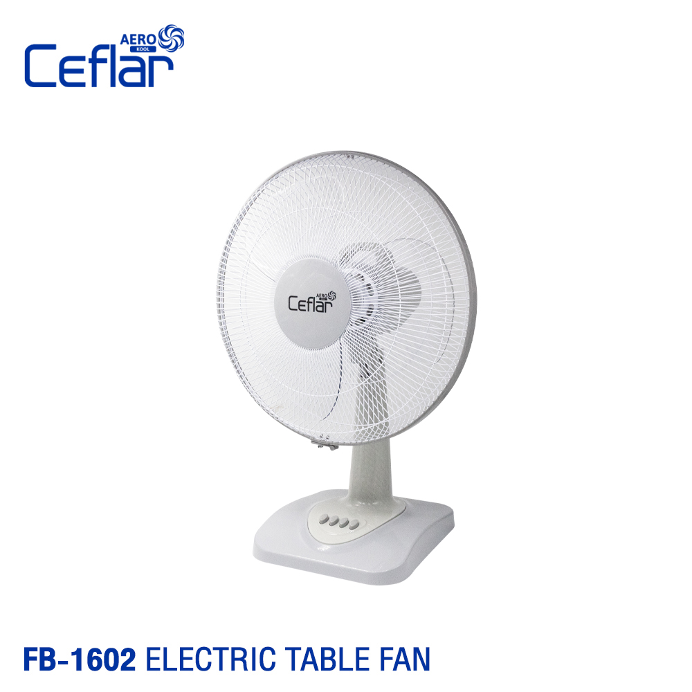 Ceflar พัดลมตั้งโต๊ะ Table Electric Fan 16inch รุ่น FB-1602 Grey