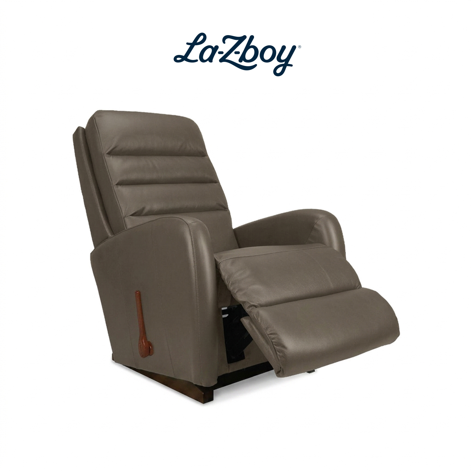 [Pre-Order] เก้าอี้ปรับเอนนอน La-Z-Boy 10T-744-AV-714857 Forum หนังแท้ครึ่งตัว  สี Pebble 04