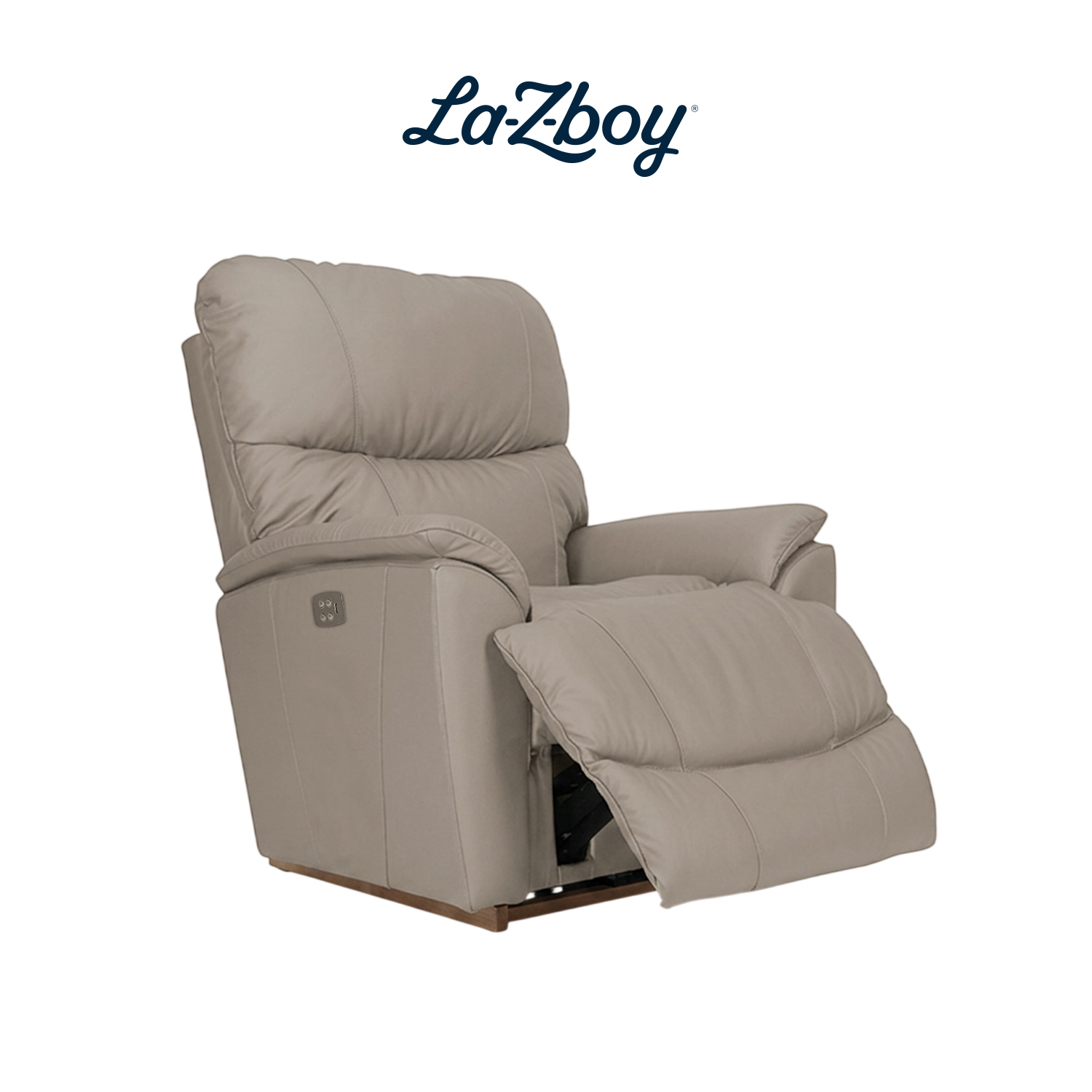 [Pre-Order] เก้าอี้ปรับเอนนอนไฟฟ้า La-Z-Boy 1PT-724-AV-714838 Trouper หนังแท้ครึ่งตัว สี Mushroom 04