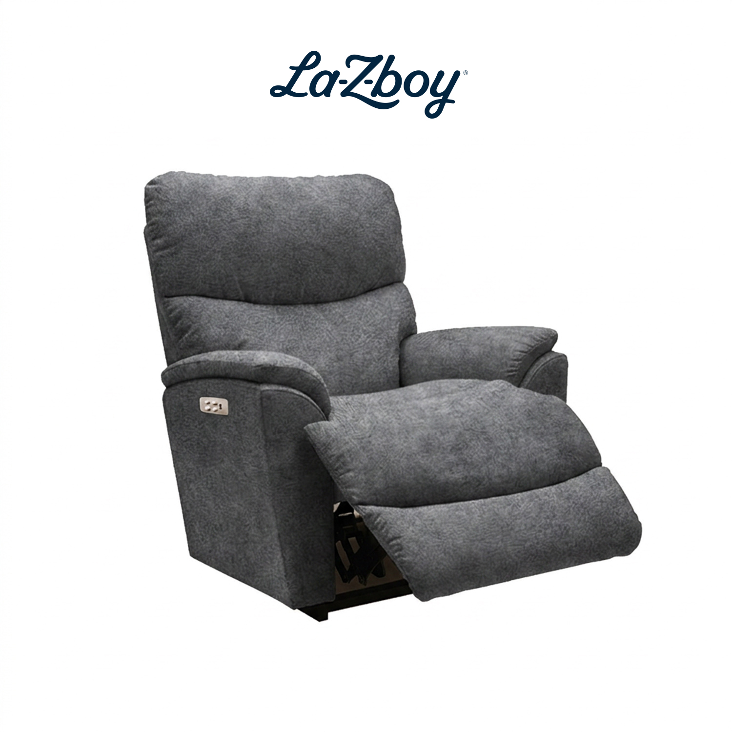 [Pre-Order] เก้าอี้ปรับเอนนอนไฟฟ้า La-Z-Boy 1PT-724-B-160454 Trouper ผ้า iClean สี Charcoal 04
