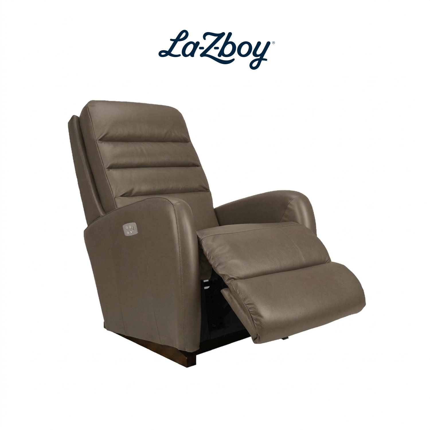[Pre-Order] เก้าอี้ปรับเอนนอนไฟฟ้า La-Z-Boy 1PT-744-AV- 714857 Forum หนังแท้ครึ่งตัว สี Pebble 03