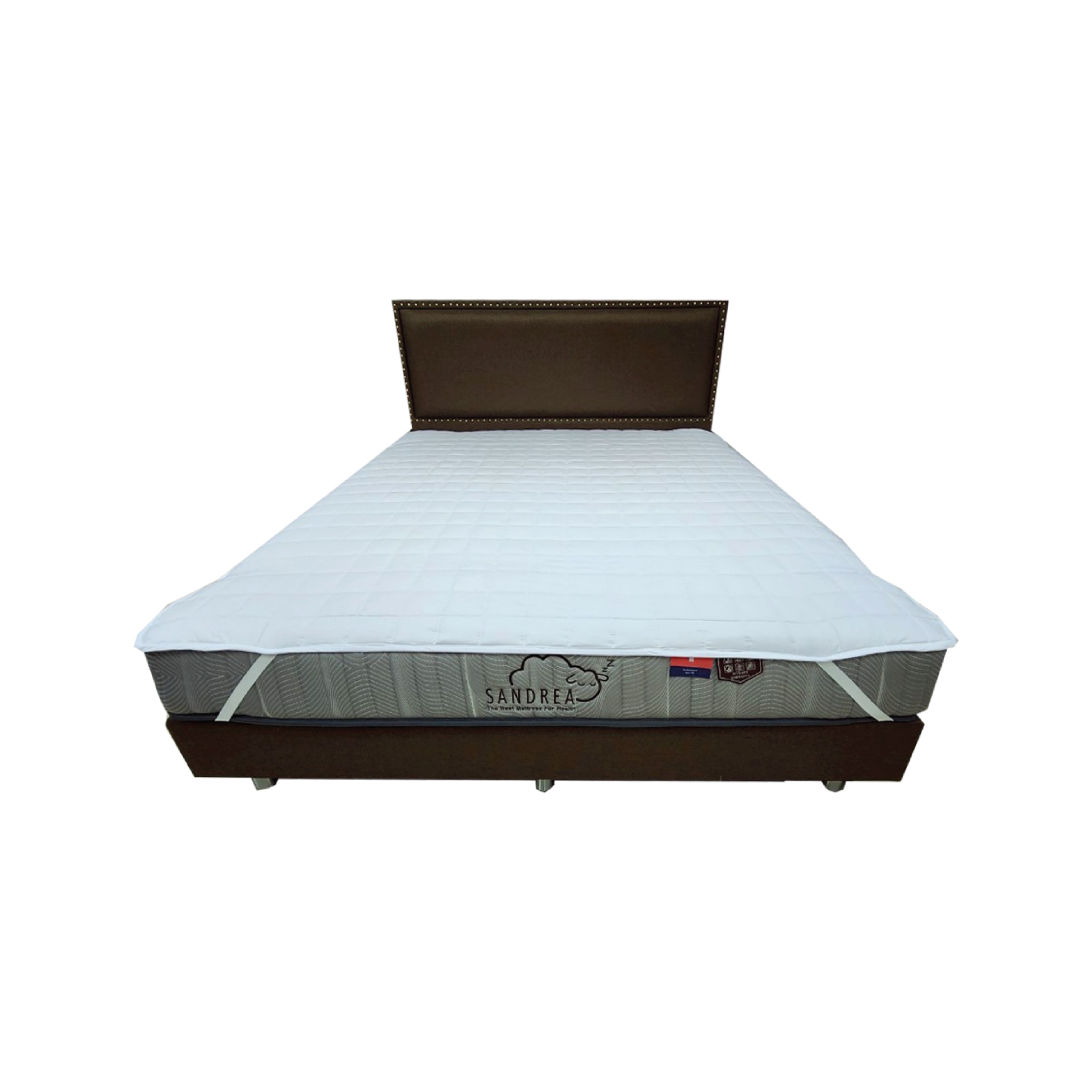 SANTA BEDDING ผ้ารองกันเปื้อน แบบยางรัดมุม สีขาว 3.5 ฟุต02