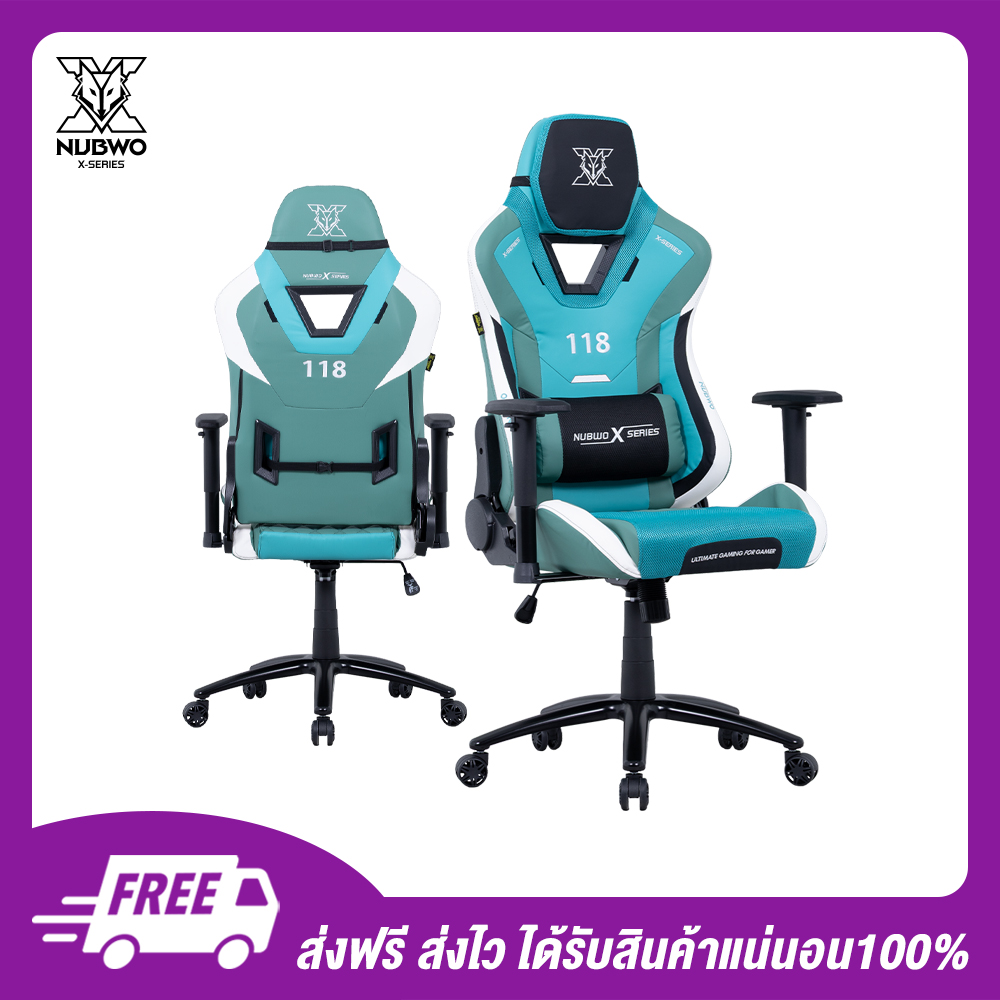 Nubwo X เก้าอี้เล่นเกม Gaming Chair รุ่น NBCHX118 Neon Green 04
