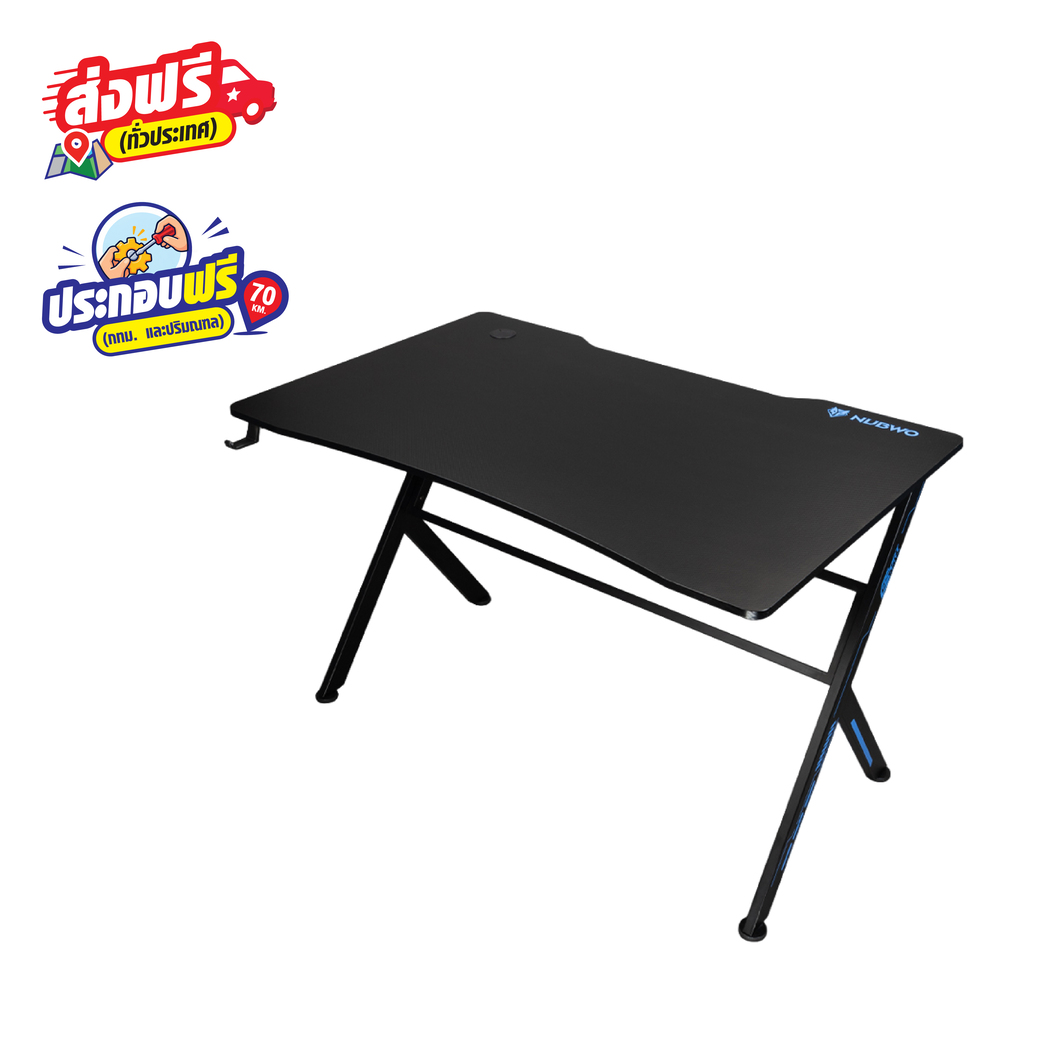 [ส่งฟรีแบบประกอบ] NUBWO Gaming Desk Nubwo ND-600S Blue [ตจว.ส่งฟรีแบบกล่องไม่ประกอบ] 10