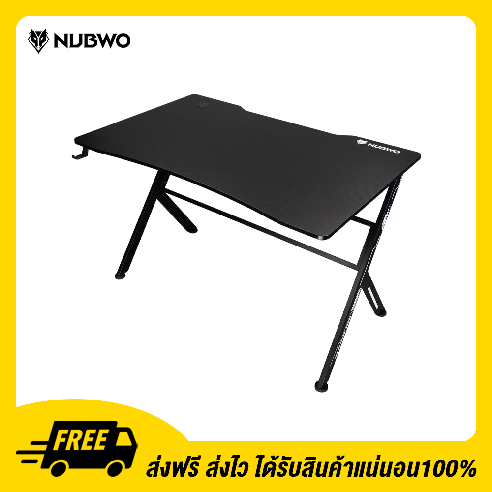 NUBWO โต๊ะเกมมิ่ง Table E-Sport Durable Gaming Desk Nubwo ND-600S White 09