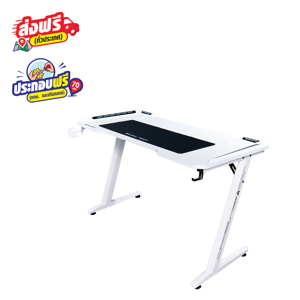 [ส่งฟรีแบบประกอบ] NUBWO Gaming Desk Nubwo ND-601 WHITE [ส่งฟรีแบบประกอบ] 12