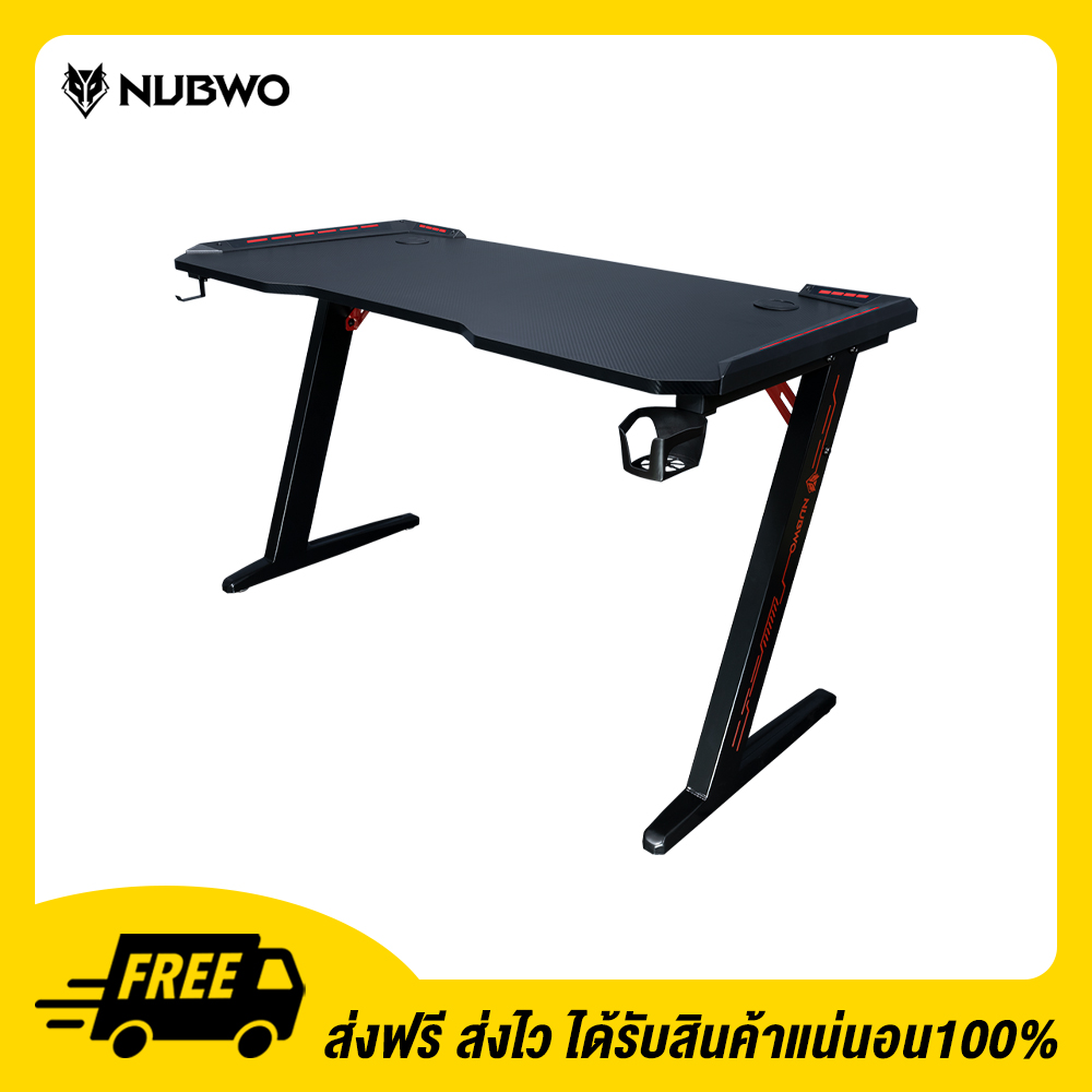 NUBWO โต๊ะเกมมิ่ง Table E-Sport Durable Gaming Desk Nubwo ND-601 BLACK 14