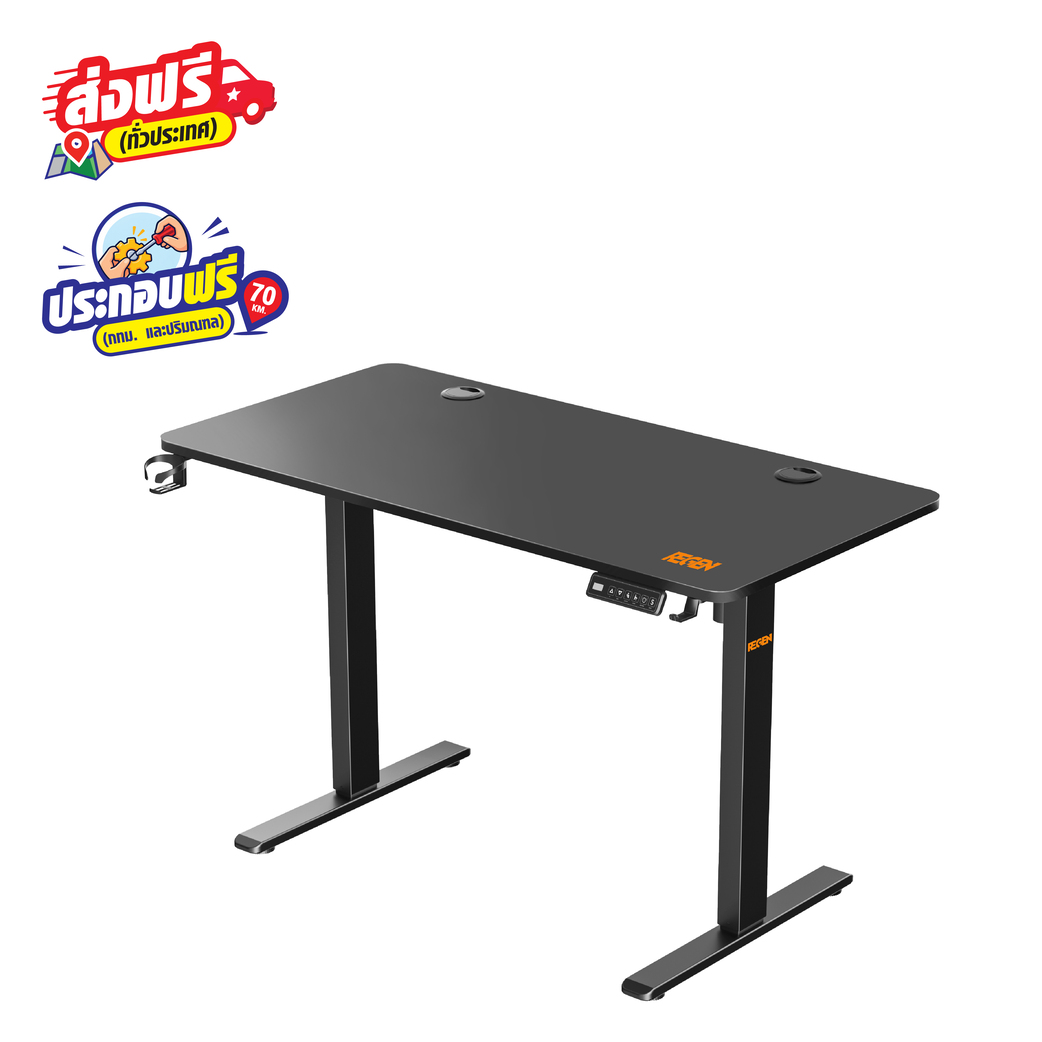 [ส่งฟรีแบบประกอบ] Nubwo Gaming Table REGEN NRT01 Black [ตจว.ส่งฟรีแบบกล่องไม่ประกอบ] 07