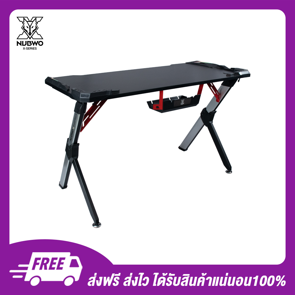 Nubwo X โต๊ะเล่นเกม GAMING DESK รุ่น NXGD-800 RGB Spectrum Black 05