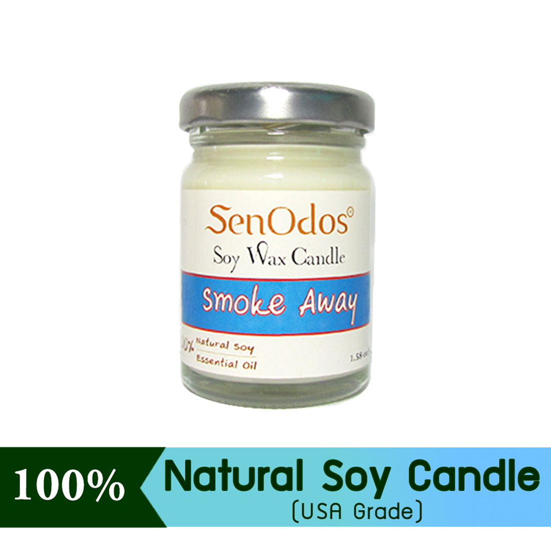 SenOdos เทียนหอมไขถั่วเหลือง เทียนหอม เลิกบุหรี่ อดบุหรี่  45g
