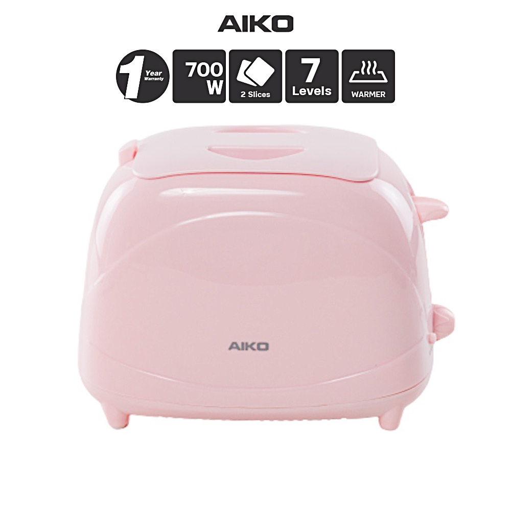 เครื่องปิ้งขนมปัง AIKO AK-808 สีชมพู