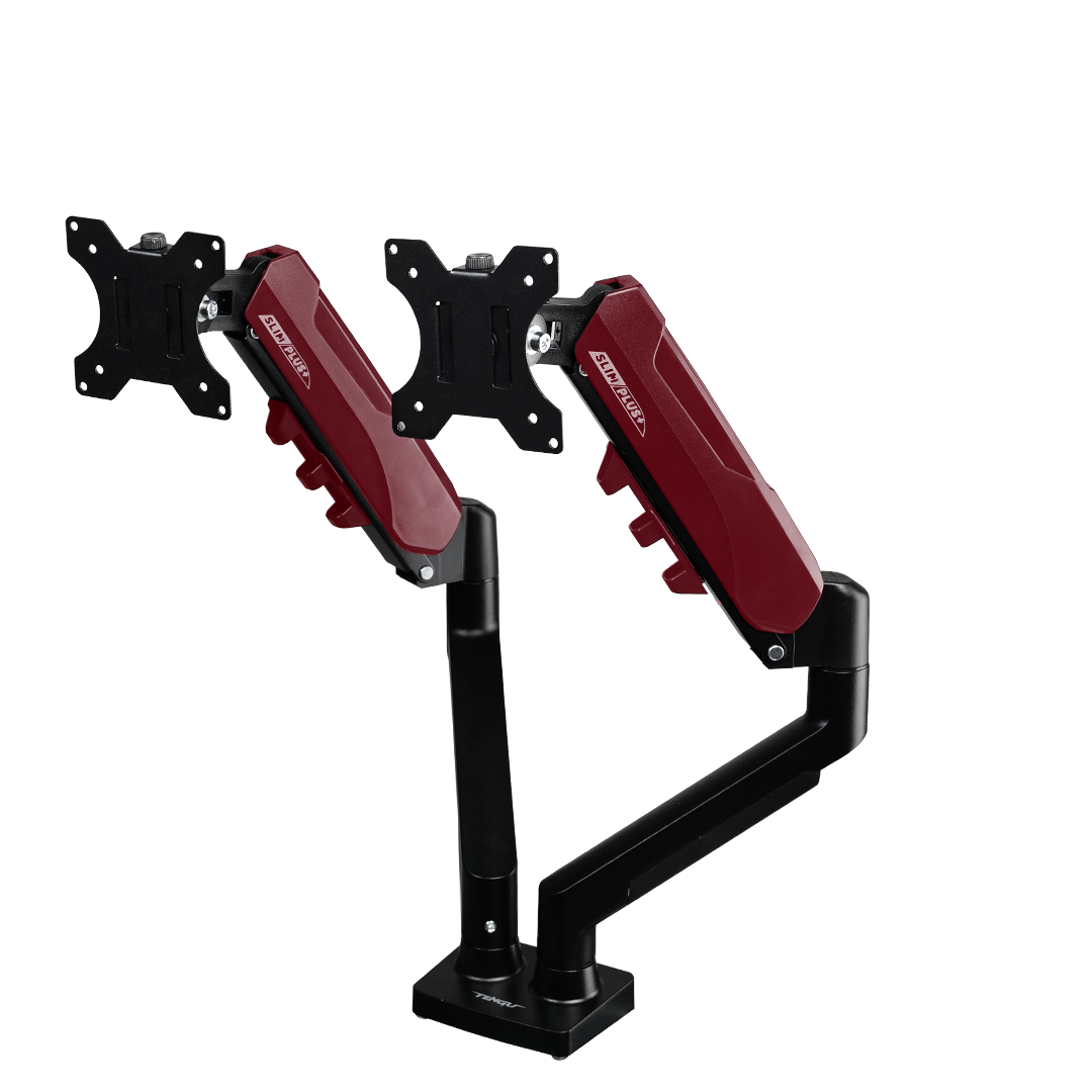 ขาจับจอคอม รุ่น SLIM RED Duo Arm NEW-1