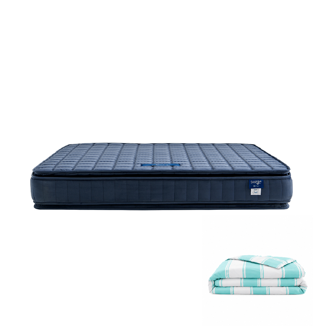 ที่นอน รุ่น PRECISE II NAVY ขนาด 6 ฟุต ฟรีผ้านวม 1 ผืน-1