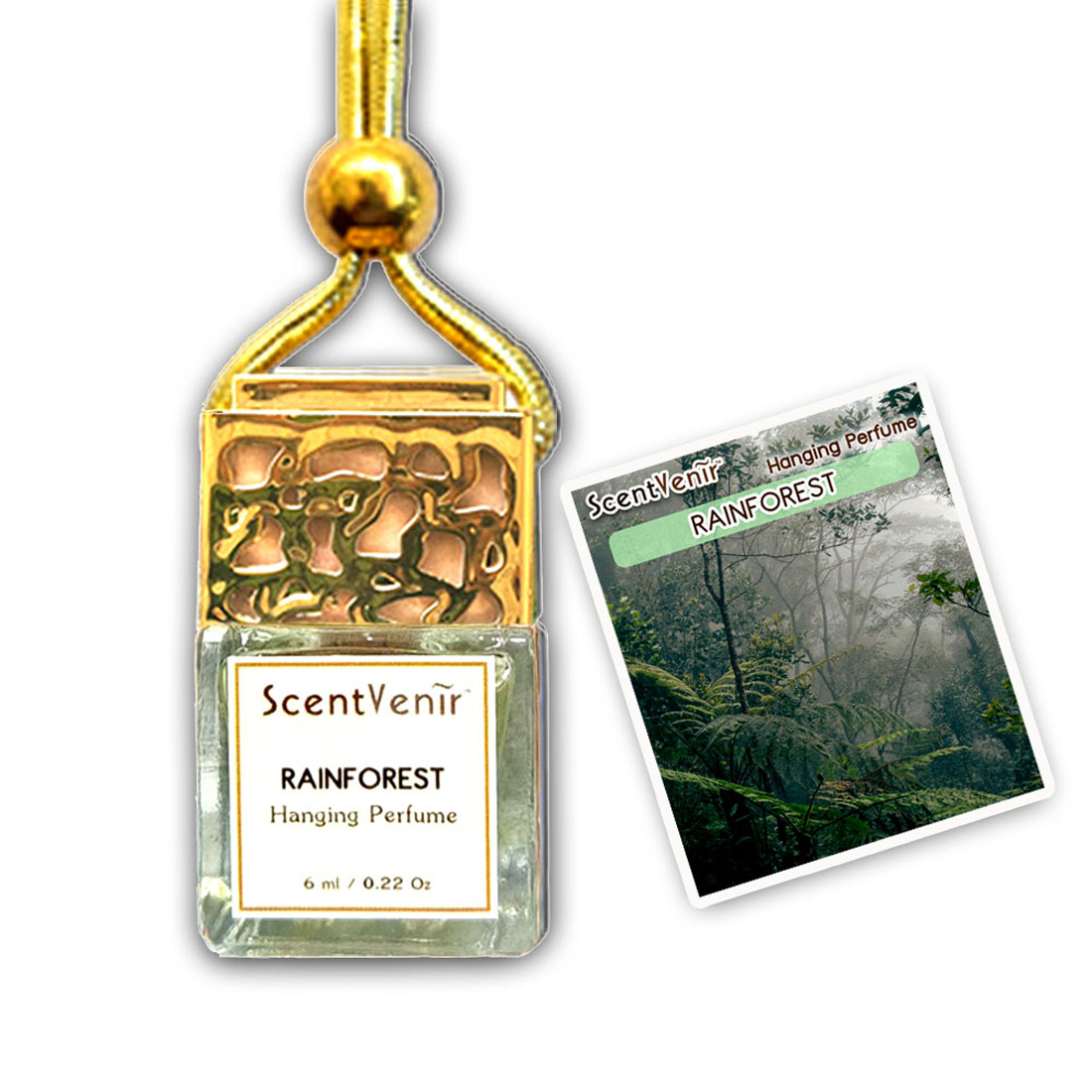 ScentVenir  น้ำหอมปรับอากาศ แบบแขวน กลิ่นเรนฟอเรสท์ 6ml Hanging Fragrance Diffuser