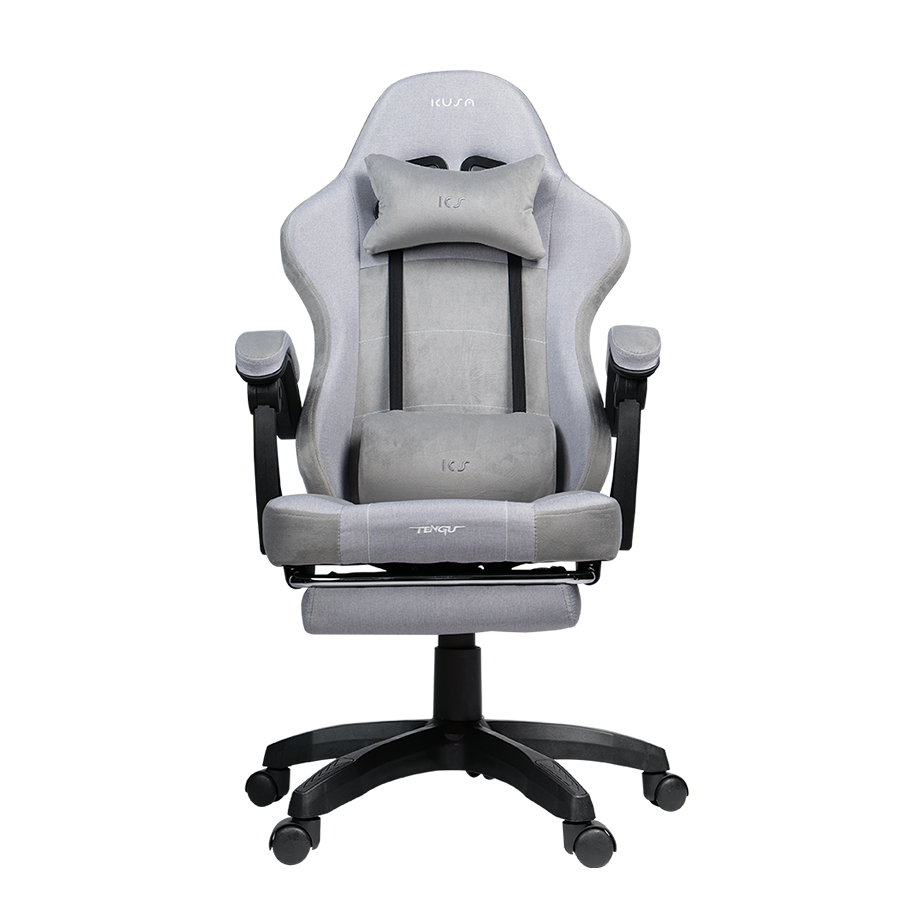 Tengu gaming chiar Kusanagi fabric light gray-1