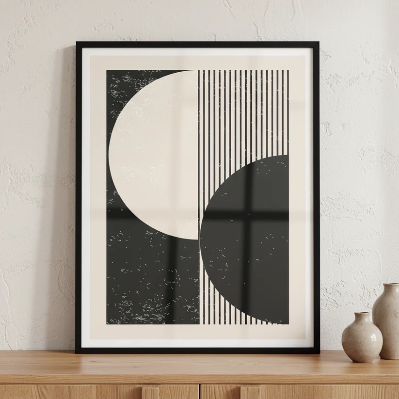 Pennello รูปแต่งบ้านพร้อมกรอบ 20s geometric 02