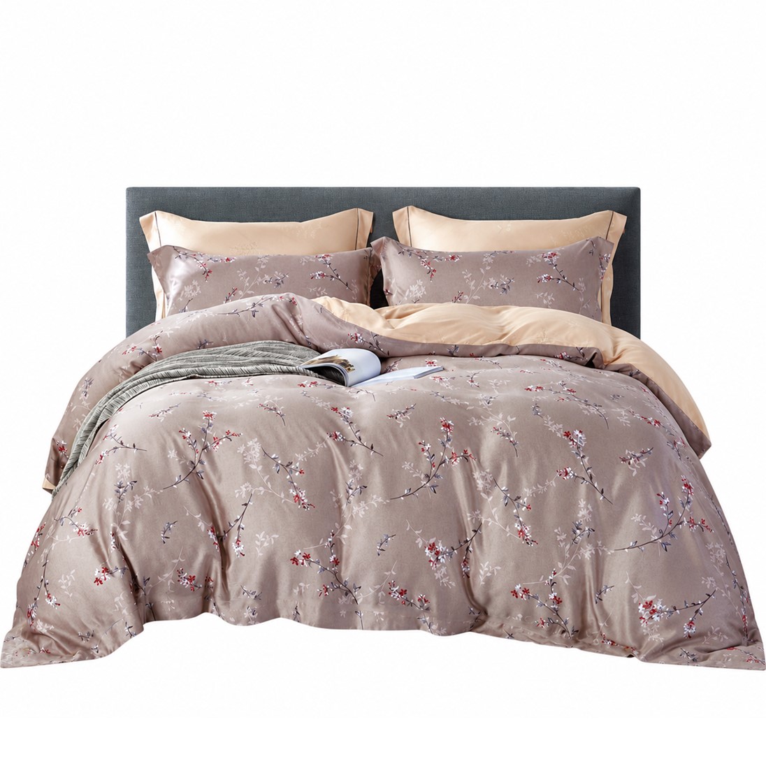 ปลอกผ้านวม 100x90 นิ้ว FRILLOW TENCEL™ Lyocell : LADY FREESIA