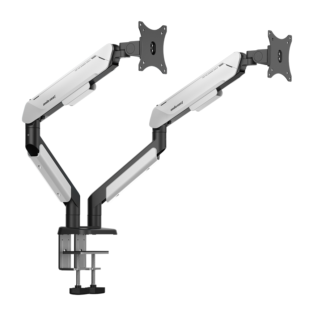 แขนจับจอ Anda Seat Stealth PRO II Duo A9-2S Ergonomic Monitor Arm Black/White