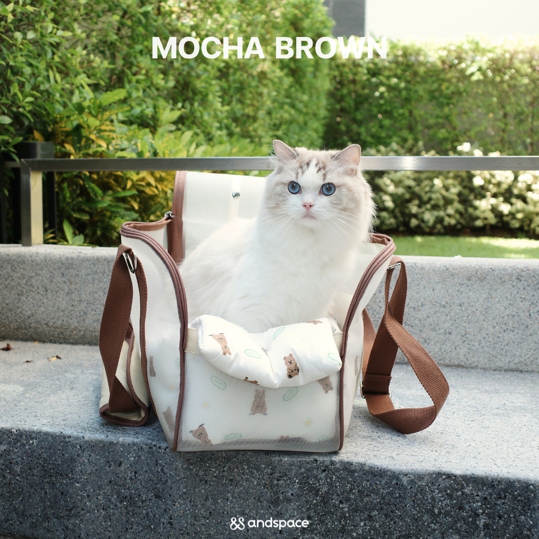 SPRING MESH BAG size L - Mocha Brown