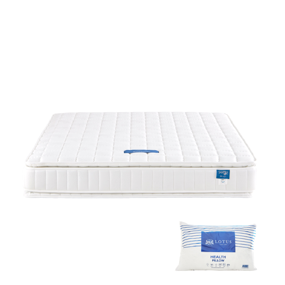 ที่นอน LOTUS รุ่น Precise II Plus White  ขนาด 3.5 ฟุต แถมฟรีหมอนหนุน 1 ใบ