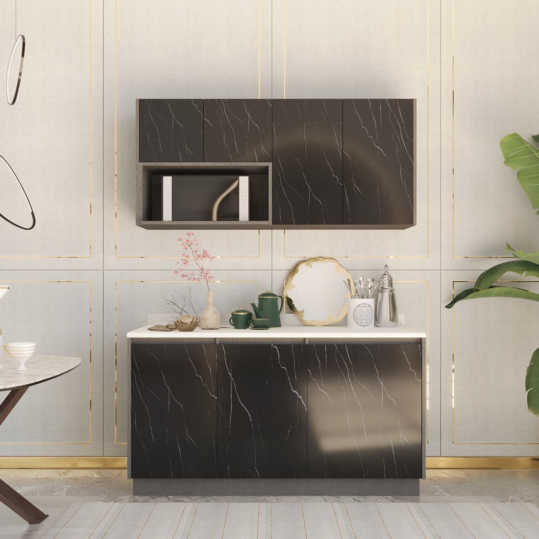 เคาน์เตอร์ครัว รุ่น Kitchen Solutions สีดำ