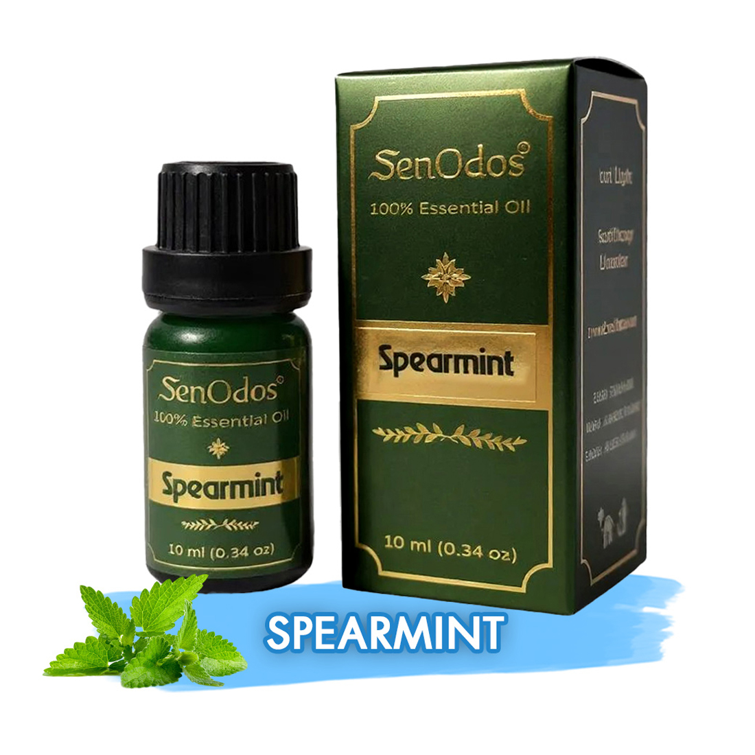 SenOdos น้ำมันหอมระเหยแท้100% น้ำมันหอมอโรม่า ปรับอากาศ  กลิ่นสเปียร์มินท์ (Spearmint) 10 ml.