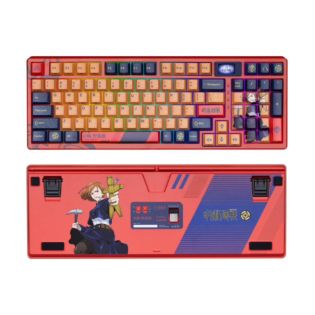 EGA คีย์บอร์ด JUJUTSU KAISEN COLLECTION KEYBOARD รุ่น NBR-K1 NOBARA (Linear SW)