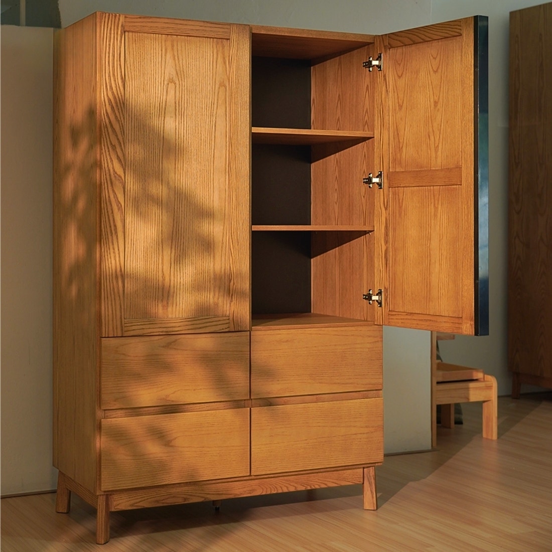 ตู้สูง MUI รุ่น VENSE/100cm./ไม้แอช สี Parisian Oak รหัส 19225419