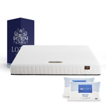 ที่นอนสุญญากาศ Lotus รุ่น  Spring Free I ขนาด 5 ฟุต แถมฟรีหมอนหนุน 2 ใบ