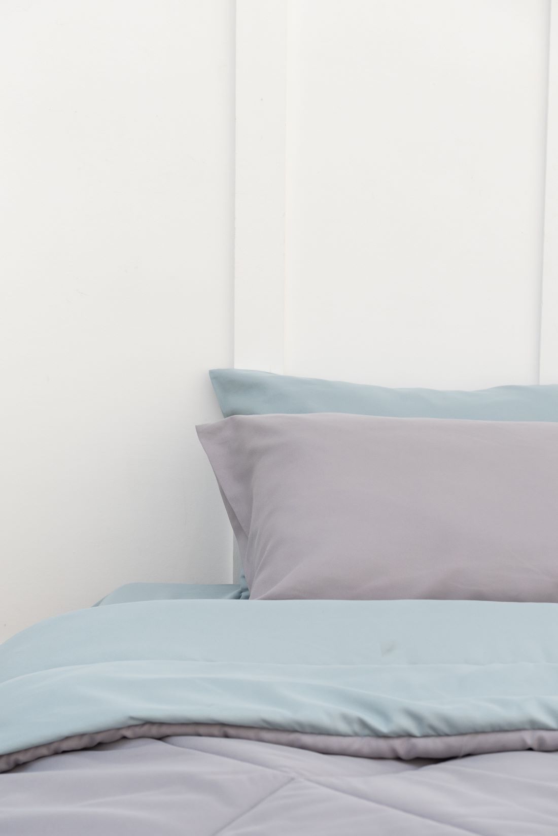 SANTA BEDDING ผ้านวม ขนาด 6 ฟุต สี เขียว/เทา แบบทูโทน