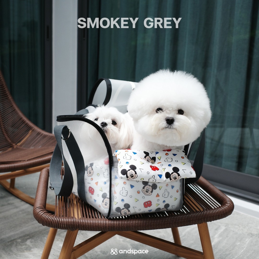 SPRING MESH BAG size L - Smokey Grey