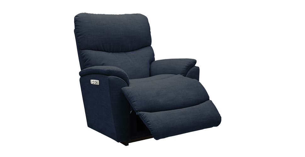 [Pre-Order] เก้าอี้ปรับเอนนอนไฟฟ้า La-Z-Boy 1PT-724-C-142687 Trouper ผ้า iClean สี Midnight