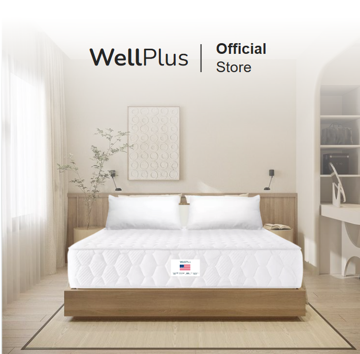 Wellplus ที่นอนสปริงนุ่มเด้ง รุ่น Silky ความหนา 10 นิ้ว6ฟุต-4