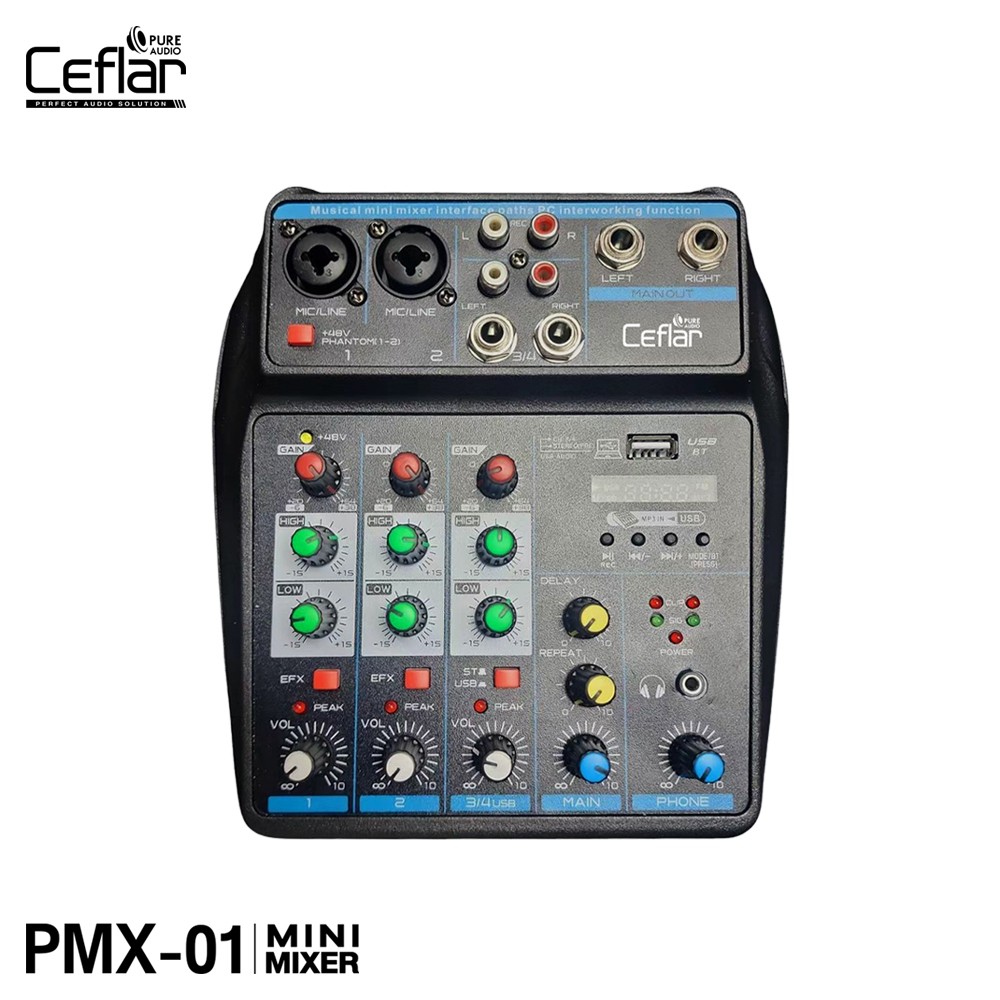 Ceflar มิกเซอร์ Pure Audio mixer 4 Channel รุ่น PMX-01 -1
