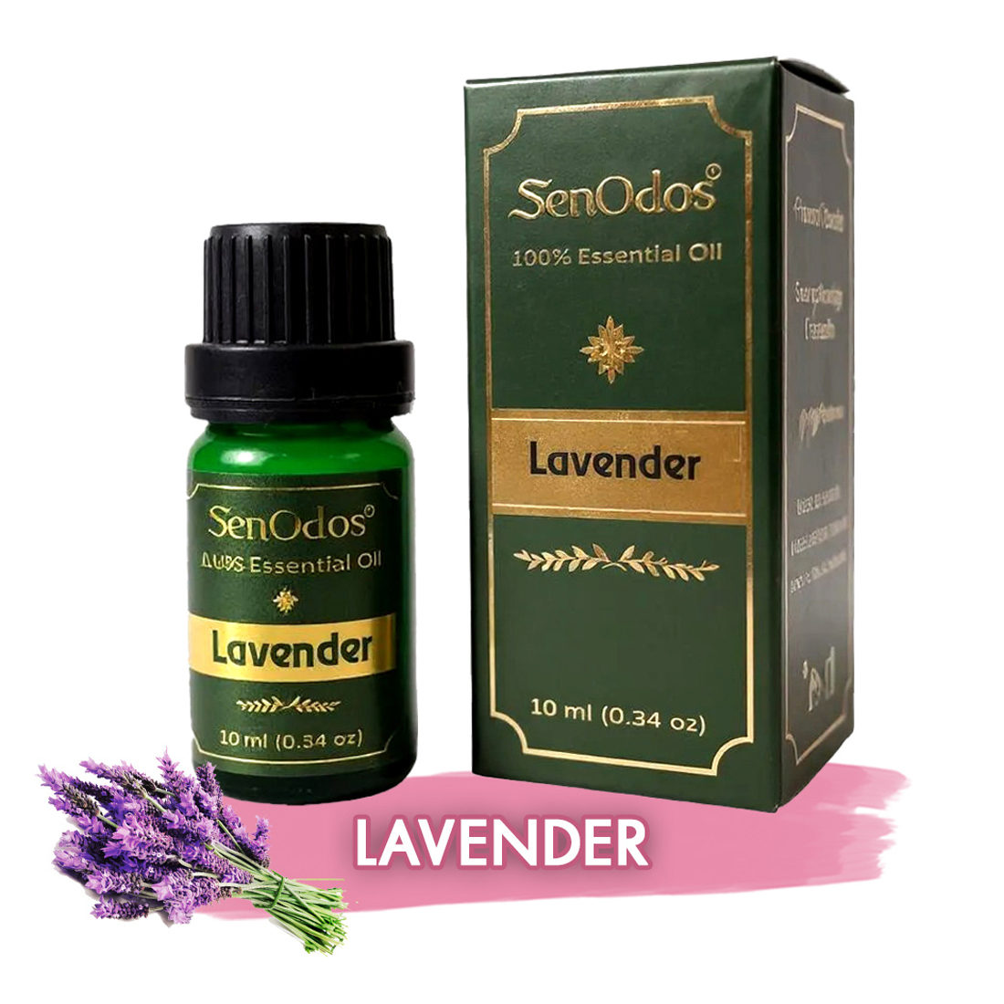 SenOdos  น้ำมันหอมระเหยแท้100% น้ำมันหอมอโรม่า ปรับอากาศ กลิ่นลาเวนเดอร์ (Lavender) 10 ml.