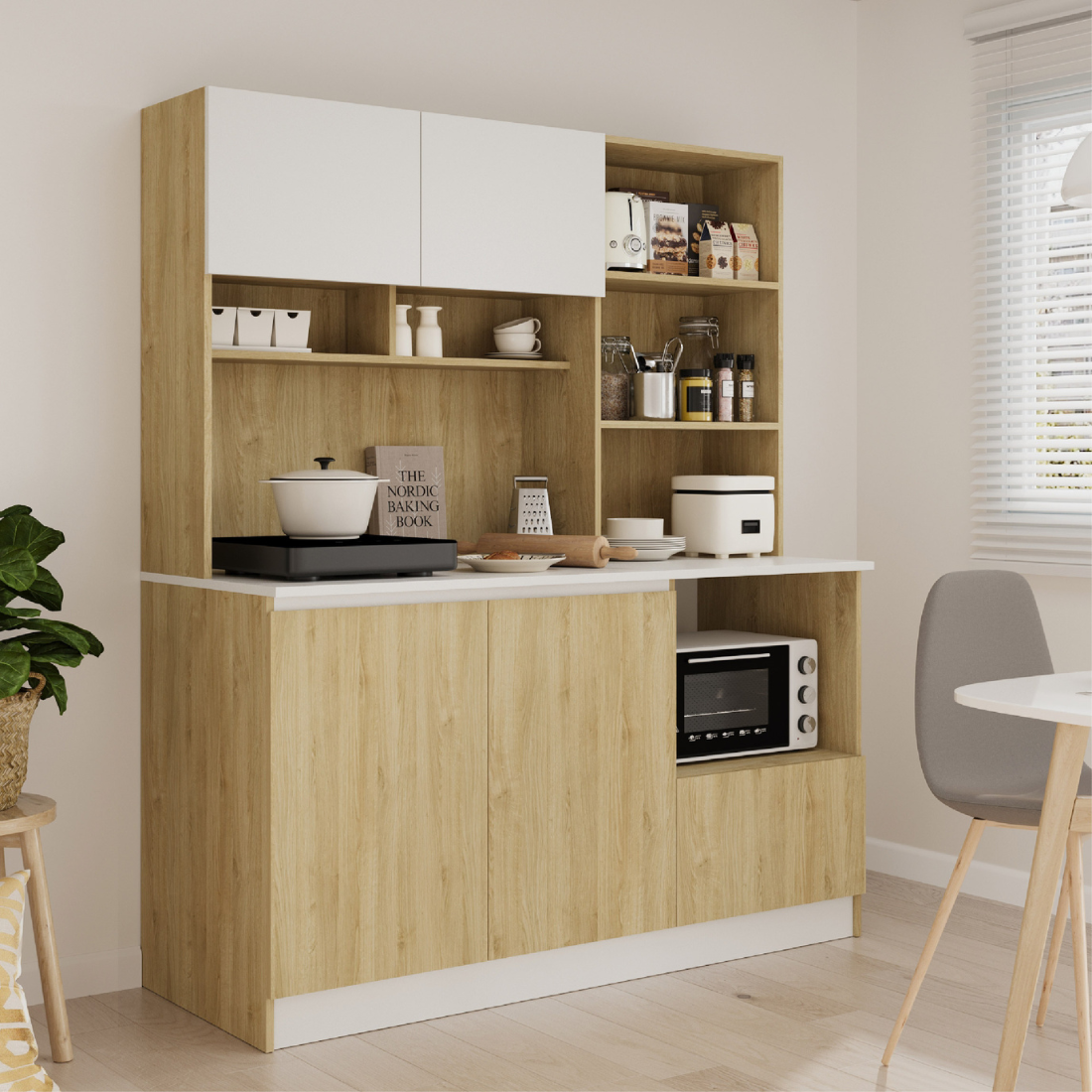 ตู้ครัว ขนาด 150 ซม. รุ่น Kitchin สี BONDI OAK