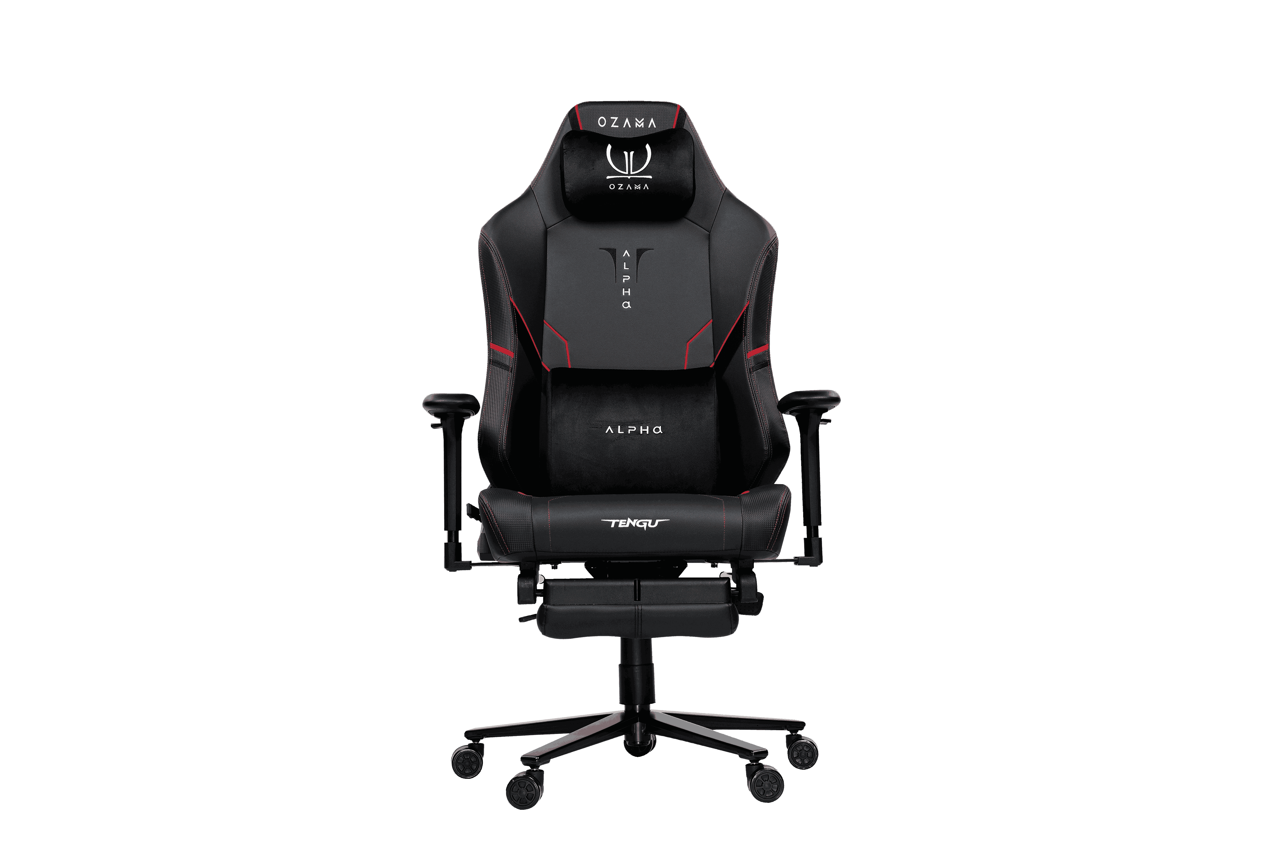 เก้าอี้เกมมิ่ง Ozama  Alpha Titan Red+Footrest
