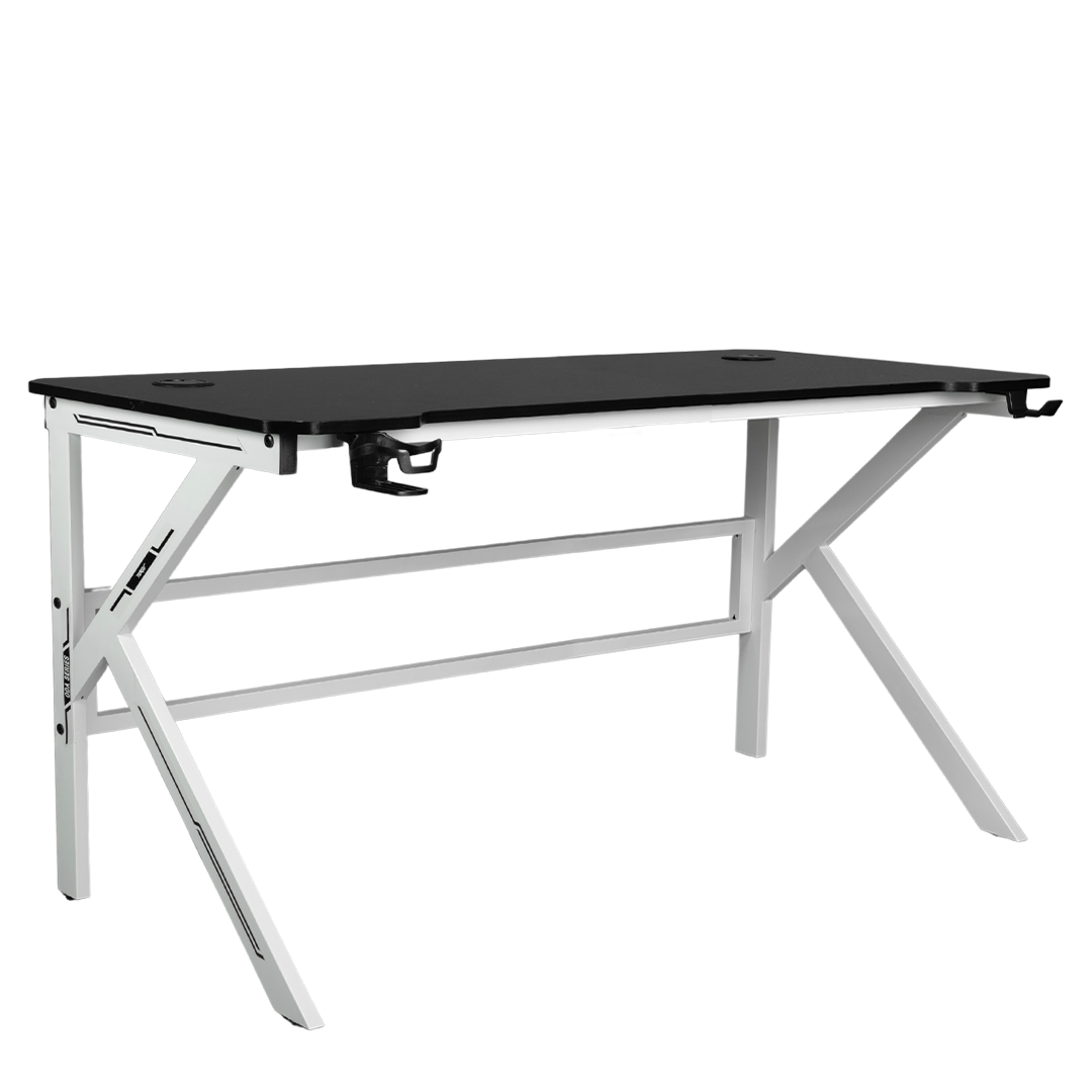 โต๊ะเกมมิ่ง ODA ALL Black White - 140cm