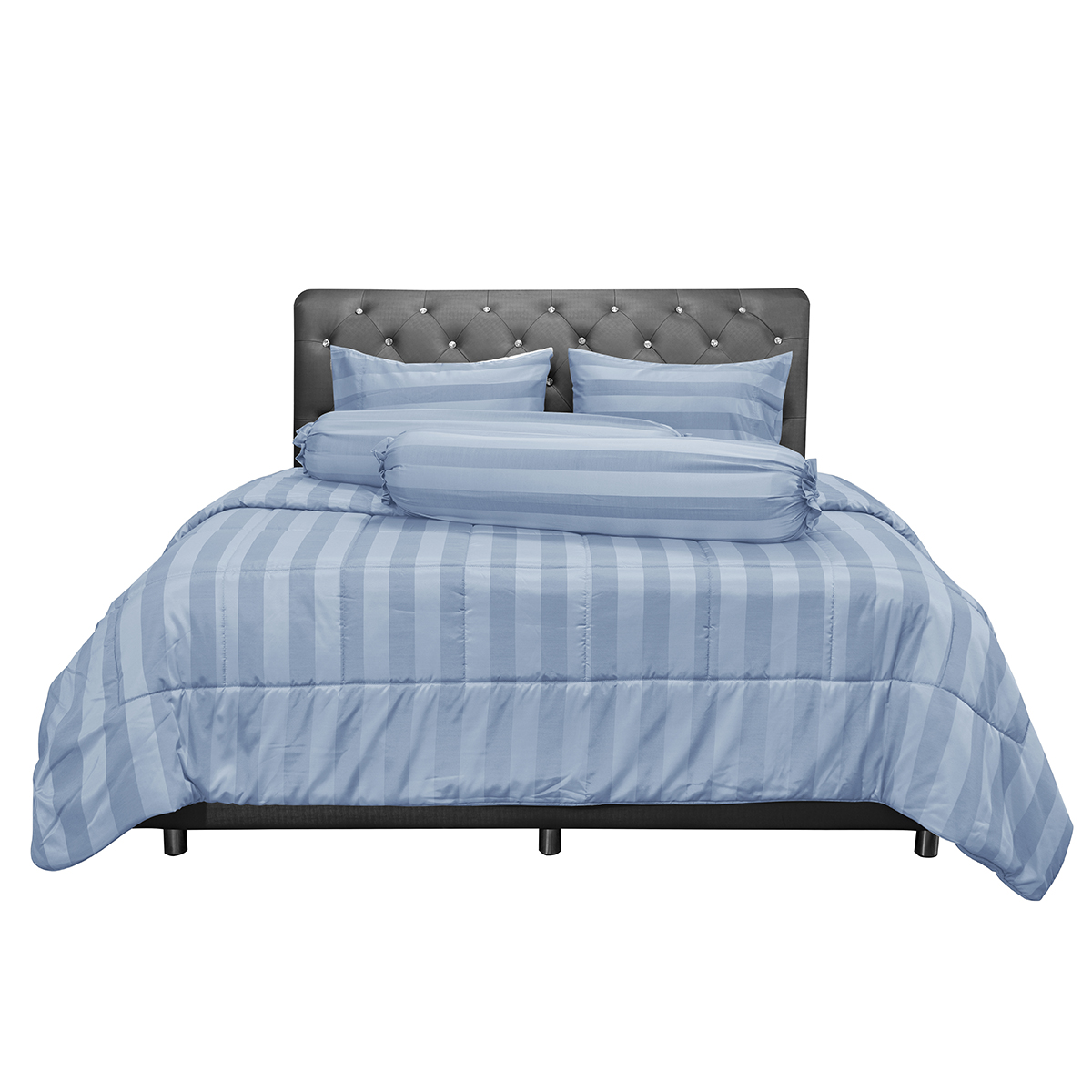ชุดเครื่องนอน 6 ฟุต 6 ชิ้น PICASSO TENCEL™ JASMINE สี BLUE