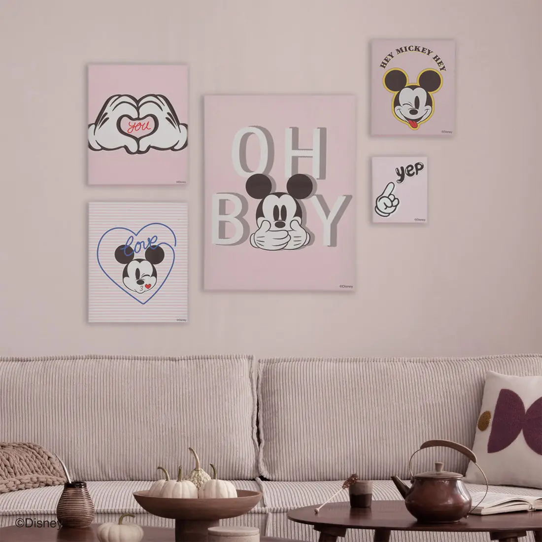 ภาพแขวน DISNEY รุ่น MICKEY-COLLECT สีชมพู